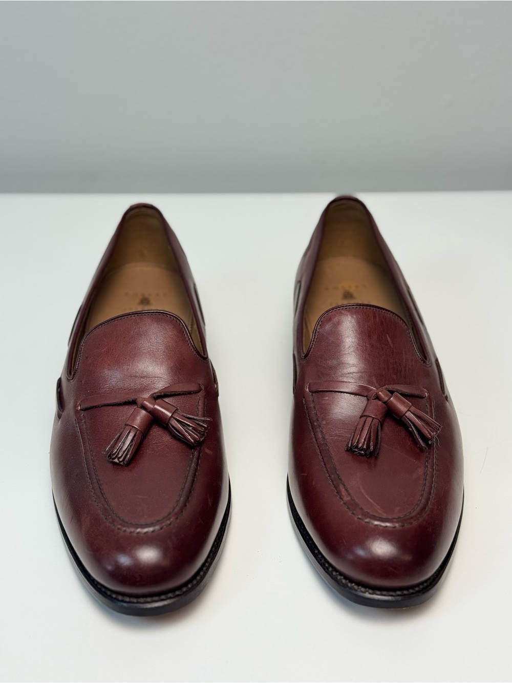 Robert Talbott Berkeley Burgundy Leather Tassel Loafers Men’s 10.5 M